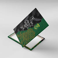 Aotearoa South Africa Rugby Freedom Cup Canvas Wall Art Kiwi Warriors Haka with King Protea Symbol - Polynesian Pride