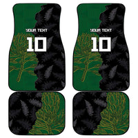 Aotearoa South Africa Rugby Freedom Cup Car Mats Kiwi Warriors Haka with King Protea Symbol - Polynesian Pride