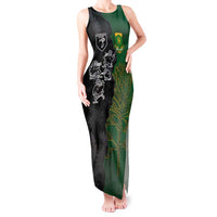 Custom Aotearoa South Africa Rugby Freedom Cup Tank Maxi Dress Kiwi Warriors Haka with King Protea Symbol - Polynesian Pride