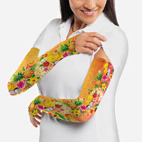 Hawaiian Tropical Fruits and Plants Arm Sleeves Kakau Pattern Summer Vibe