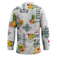 Hawaiian Quilts Hockey Jersey Tropical Fruits and Plants