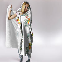 Hawaiian Quilts Hooded Blanket Tropical Fruits and Plants