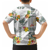 Hawaiian Quilts Kid Hawaiian Shirt Tropical Fruits and Plants