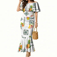 Hawaiian Quilts Mermaid Dress Tropical Fruits and Plants