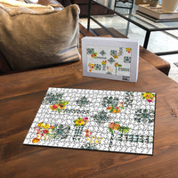 Hawaiian Quilts Puzzle Tropical Fruits and Plants