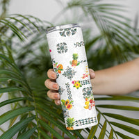 Hawaiian Quilts Skinny Tumbler Tropical Fruits and Plants