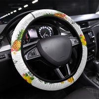 Hawaiian Quilts Steering Wheel Cover Tropical Fruits and Plants