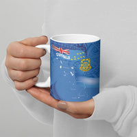 Tuvalu Heritage Ceramic Mug Map of the Islands and Polynesia Pattern