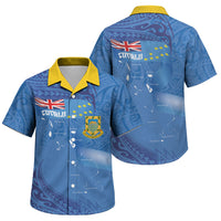 Tuvalu Heritage Family Matching Puletasi and Hawaiian Shirt Map of the Islands and Polynesia Pattern