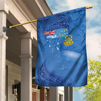 Tuvalu Heritage Garden Flag Map of the Islands and Polynesia Pattern