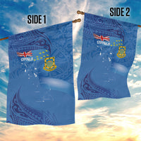 Tuvalu Heritage Garden Flag Map of the Islands and Polynesia Pattern