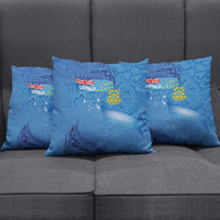 Tuvalu Heritage Pillow Cover Map of the Islands and Polynesia Pattern