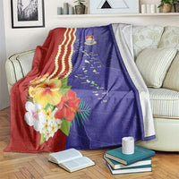 Kiribati Heritage Blanket Map of the Islands and Polynesia Pattern