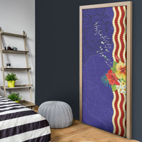 Kiribati Heritage Door Cover Map of the Islands and Polynesia Pattern