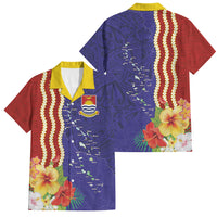 Kiribati Heritage Family Matching Long Sleeve Bodycon Dress and Hawaiian Shirt Map of the Islands and Polynesia Pattern