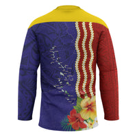 Kiribati Heritage Hockey Jersey Map of the Islands and Polynesia Pattern