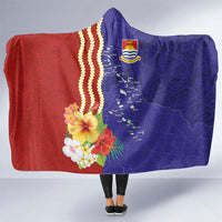 Kiribati Heritage Hooded Blanket Map of the Islands and Polynesia Pattern