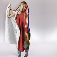 Kiribati Heritage Hooded Blanket Map of the Islands and Polynesia Pattern