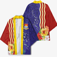 Kiribati Heritage Kimono Map of the Islands and Polynesia Pattern