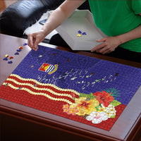Kiribati Heritage Puzzle Map of the Islands and Polynesia Pattern