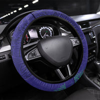 Kiribati Heritage Steering Wheel Cover Map of the Islands and Polynesia Pattern