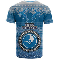 Yap Christmas T Shirt Coat of Arms Beautiful Merry Xmas Snowflake LT03 - Polynesian Pride
