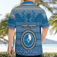 Personalised Yap Christmas Hawaiian Shirt Coat of Arms Beautiful Merry Xmas Snowflake LT03 - Polynesian Pride