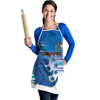 Cook Islands Va'a Race Apron Te Tatau Tattoos Sporty Style Light Blue Color - Polynesian Pride