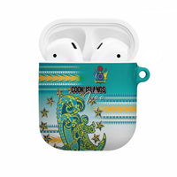 Cook Islands Va'a Race AirPods Case Te Tatau Tattoos Sporty Style Turquoise Color - Polynesian Pride