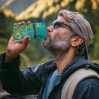 Personalised Cook Islands Va'a Race 4 in 1 Can Cooler Tumbler Te Tatau Tattoos Sporty Style Turquoise Color - Polynesian Pride