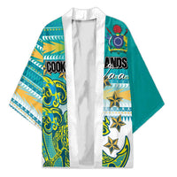 Personalised Cook Islands Va'a Race Kimono Te Tatau Tattoos Sporty Style Turquoise Color - Polynesian Pride