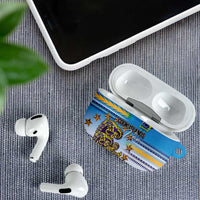 Cook Islands Va'a Race AirPods Case Te Tatau Tattoos Sporty Style Glory Blue Color LT03 - Polynesian Pride