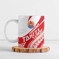 Personalised Tahiti Va'a Race Ceramic Mug Polynesian Tattoos Sporty Style - Polynesian Pride