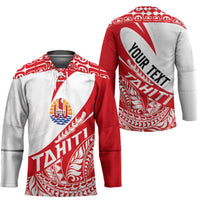 Personalised Tahiti Va'a Race Hockey Jersey Polynesian Tattoos Sporty Style - Polynesian Pride