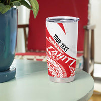 Personalised Tahiti Va'a Race Tumbler Cup Polynesian Tattoos Sporty Style - Polynesian Pride