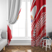 Tahiti Va'a Race Window Curtain Polynesian Tattoos Sporty Style - Polynesian Pride
