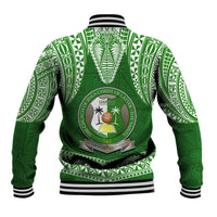 Tonga Liahona High School Baseball Jacket Traditional Ngatu and Polynesian Pattern LT03 - Polynesian Pride