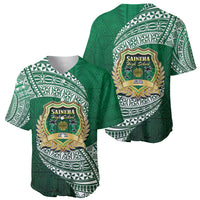 Tonga Saineha High School Baseball Jersey Traditional Ngatu and Polynesian Pattern LT03 - Polynesian Pride