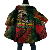 Aotearoa One Love Cloak Reggae Lion with Kakahu Huruhuru