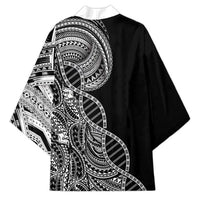 Samoan DNA Art Tattoo Kimono Polynesian Pattern Black Color LT03 - Polynesian Pride