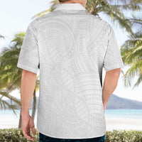 Samoan DNA Art Tattoo Hawaiian Shirt Polynesian Pattern All White LT03 - Polynesian Pride