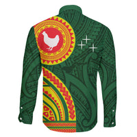 Manu'a Cession Day Family Matching Long Sleeve Bodycon Dress and Hawaiian Shirt Polynesian Pattern