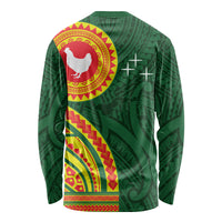 Manu'a Cession Day Long Sleeve Shirt Polynesian Pattern
