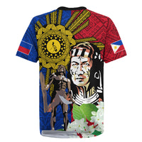 Philippines Lapu-Lapu Rugby Jersey Filipino Sun Tattoo With Yakan Pattern