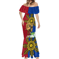 Philippines Lapu Lapu King Jasmine Flowers Mermaid Dress Filipino Sun Tattoo LT03 - Polynesian Pride