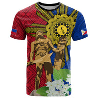 Philippines Lapu Lapu King Jasmine Flowers T Shirt Filipino Sun Tattoo