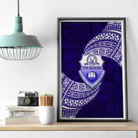 Tonga Tupou High School Canvas Wall Art Traditional Ngatu and Polynesian Pattern LT03 - Polynesian Pride