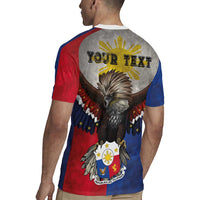Custom Philippines World Champion Boxing Rugby Jersey Eagle-Grunge Design - Polynesian Pride