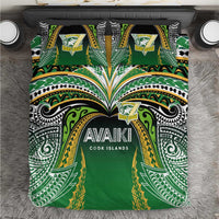 Cook Islands Rugby League Bedding Set Avaiki Tatau Tribal Motifs Black Color LT03 Black - Polynesian Pride
