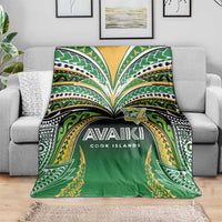 Cook Islands Rugby League Blanket Avaiki Tatau Tribal Motifs Black Color LT03 - Polynesian Pride